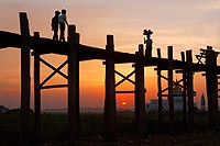 Myanmar Birmanie experience : pont U Bein, Amarapura